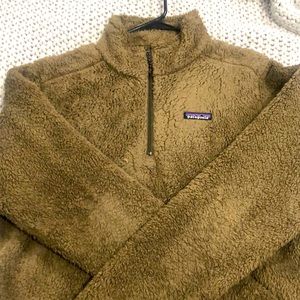 Patagonia Los Gatos olive green fleece jacket